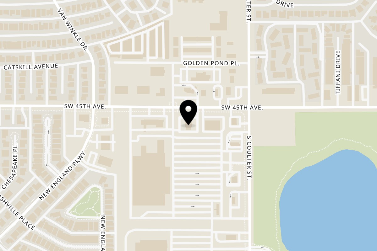 Map showing the location of La Fiesta Grande SW 45th Ave on 7415 SW 45th Ave in Amarillo